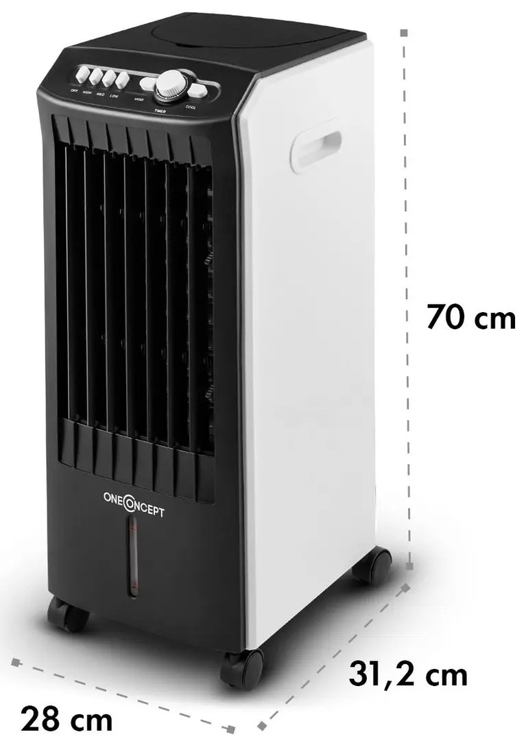 Racitor de aer 3in1 OneConcept MCH-1 V2 (White/Black) - 5