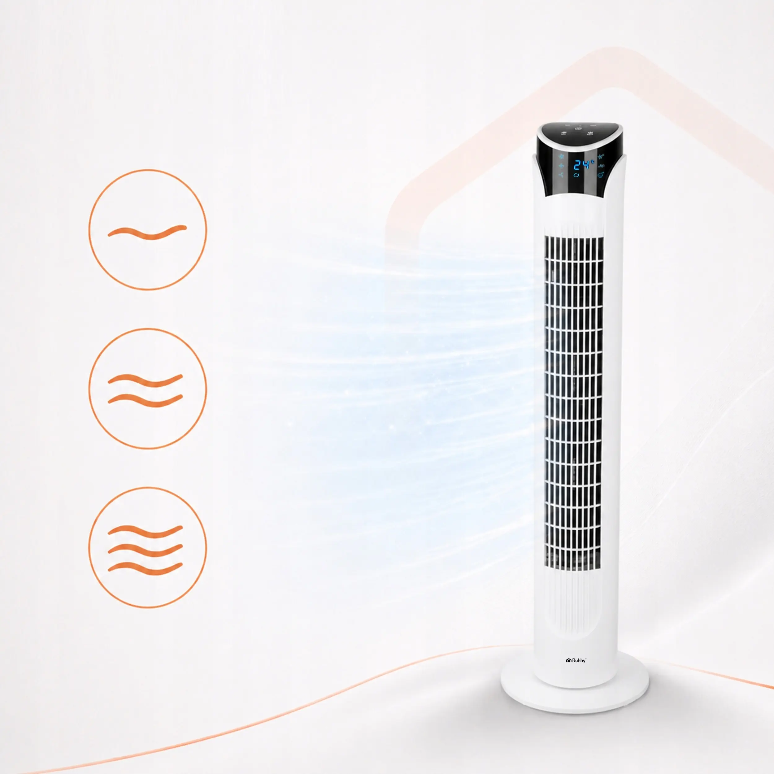 Ventilator de podea Ruhhy 27833 (White) - 6