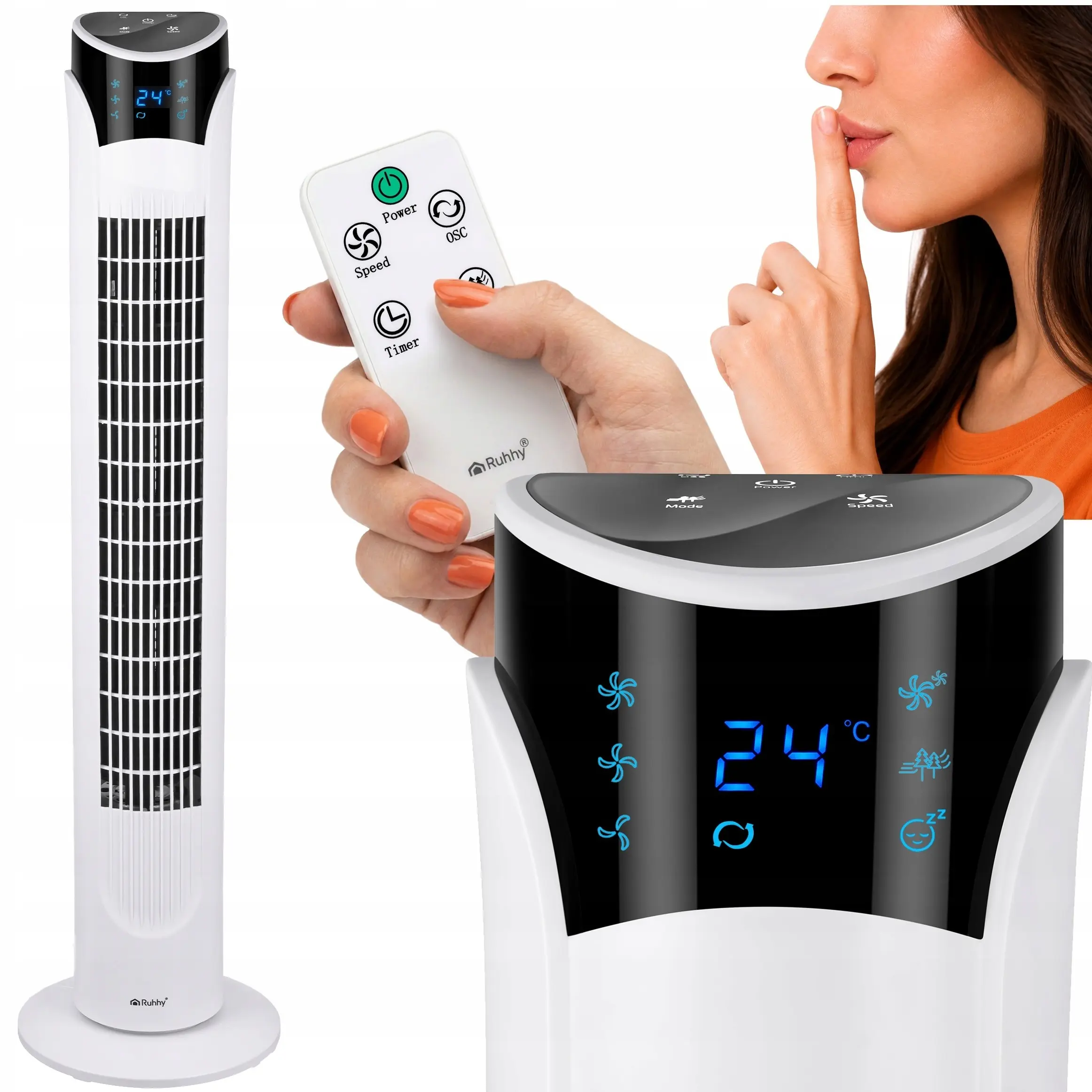Ventilator de podea Ruhhy 27833 (White) - 7