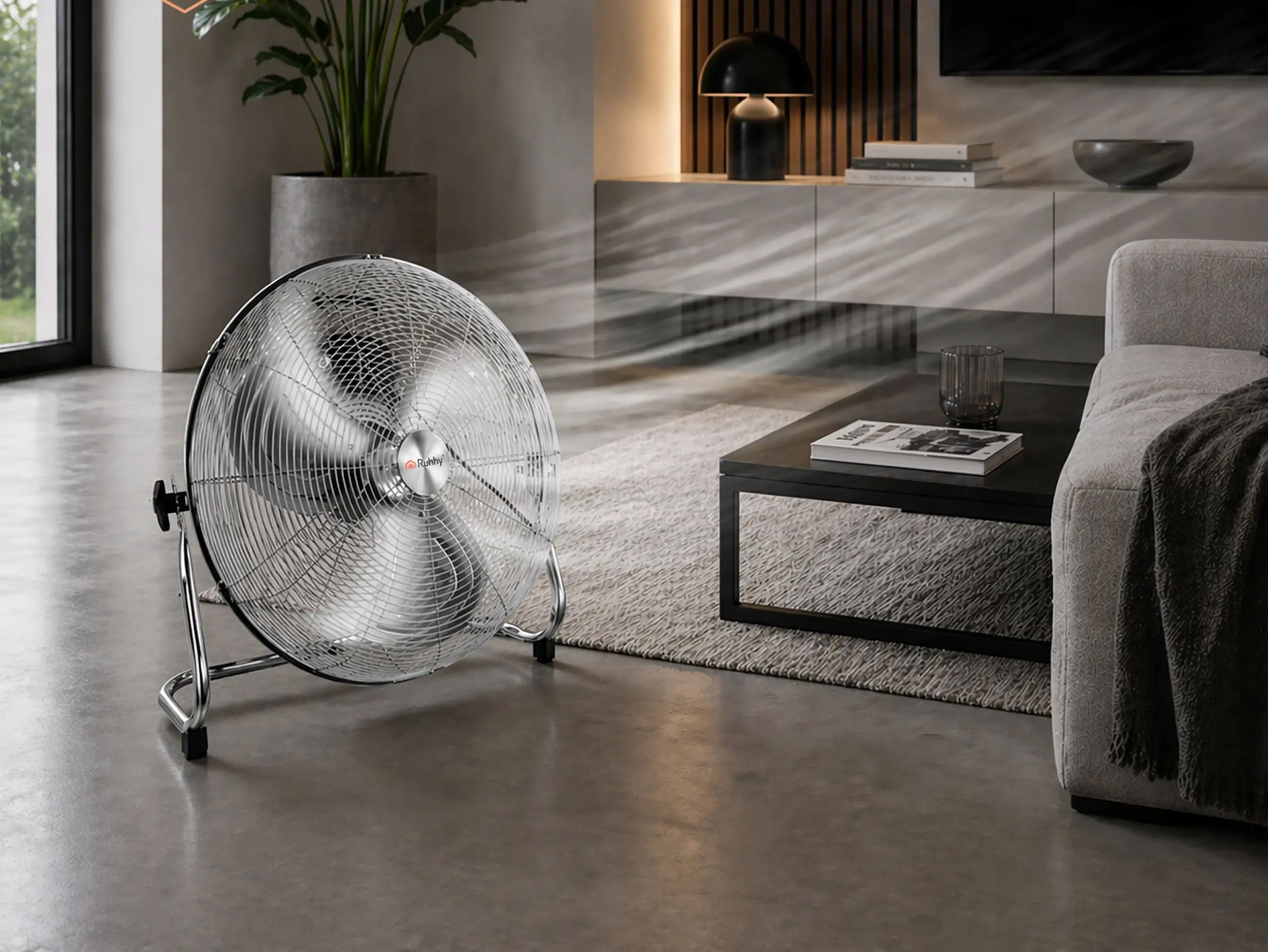 Ventilator de podea Ruhhy 27835 (Silver/Gray) - 3