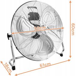 Ventilator de podea Ruhhy 27835 (Silver/Gray) Thumb