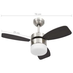 Ventilator de tavan VidaXL 51493 (Dark Brown) Thumb