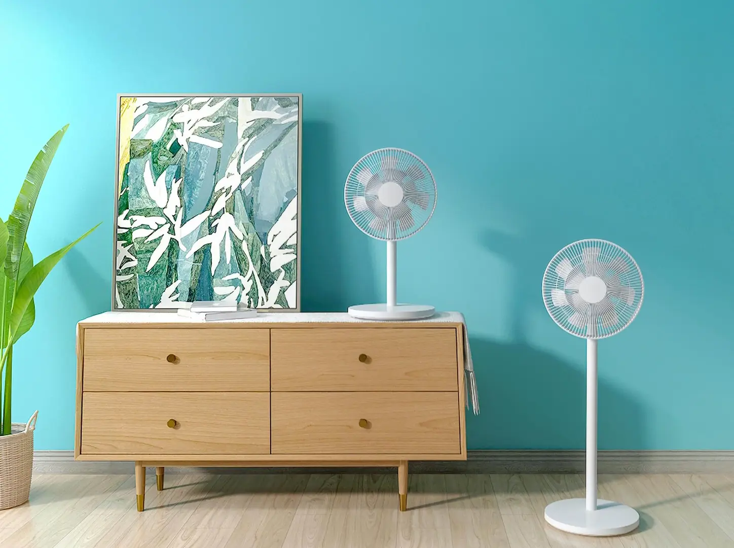 Ventilator cu acumulator Xiaomi Mi Smart Standing Fan 2 (White)