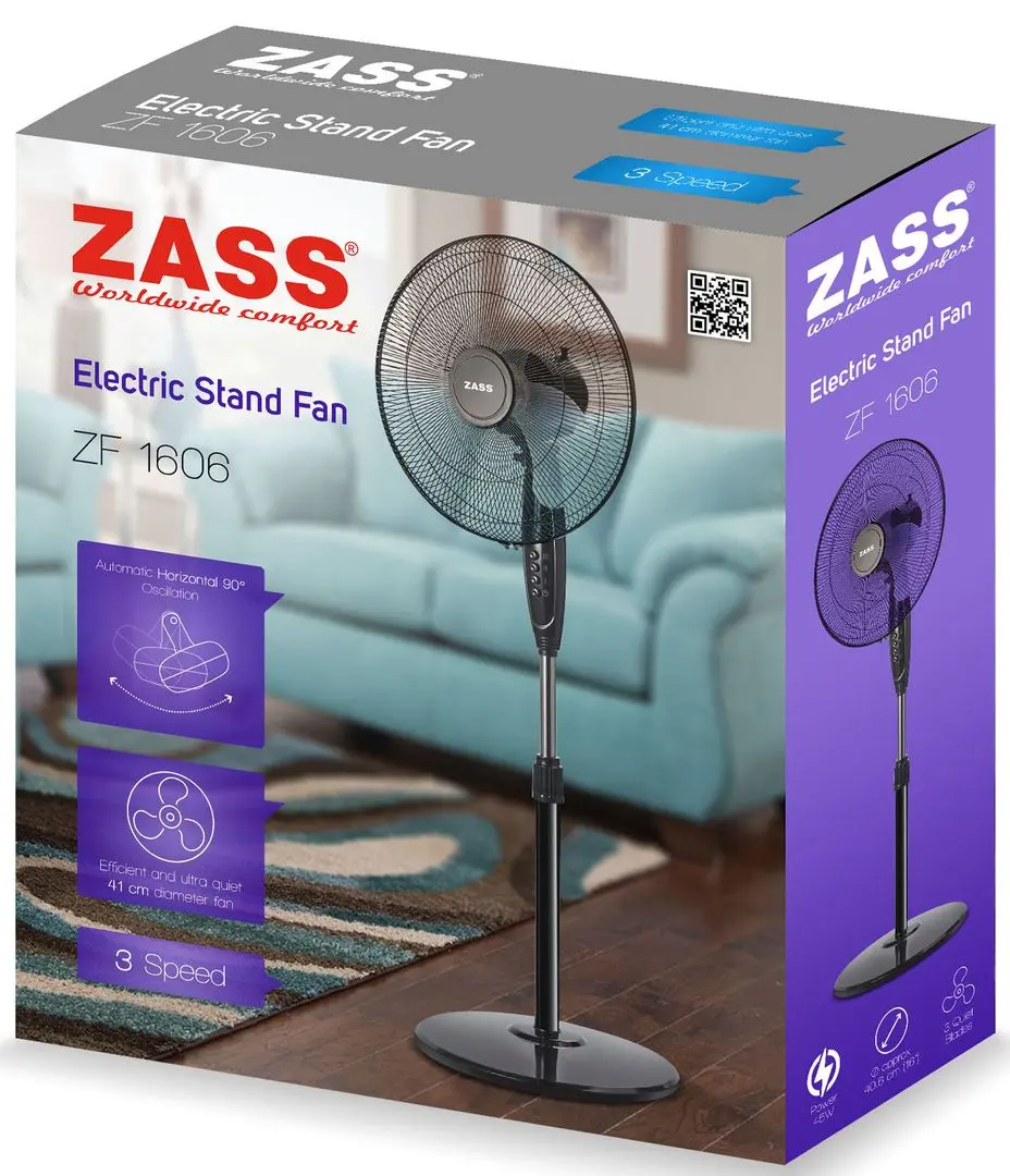 Ventilator Zass ZF 1606 (Black)