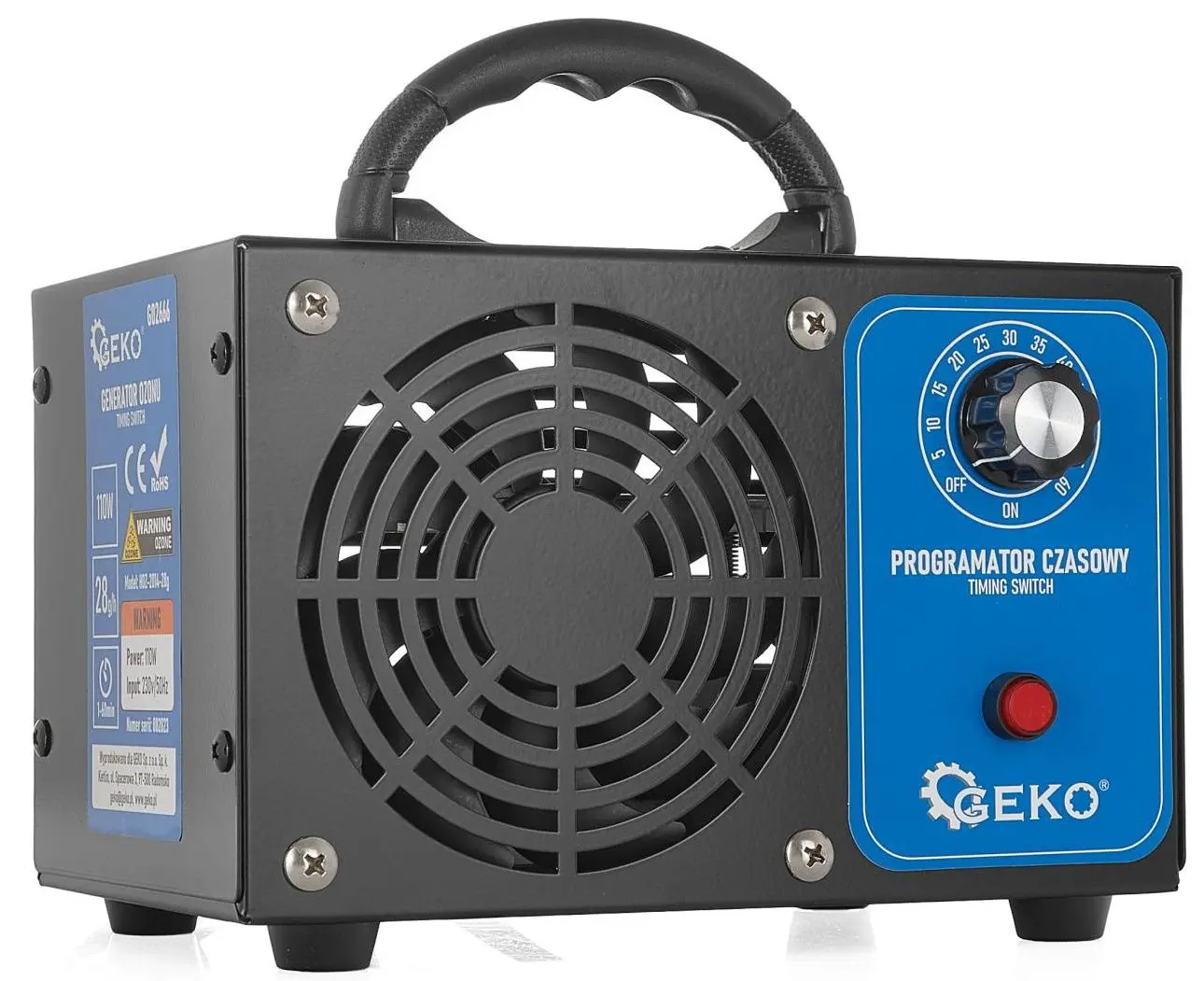 Generator de ozon Geko G02666 (Black/Blue)