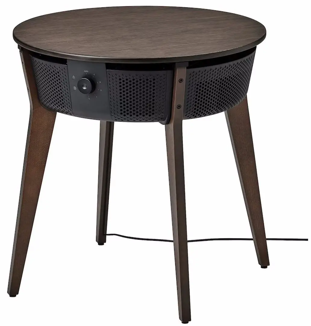 Стол с воздухоочистителем Ikea Starkvind (Дубовый Шпон Мореный/Темно-коричневый)