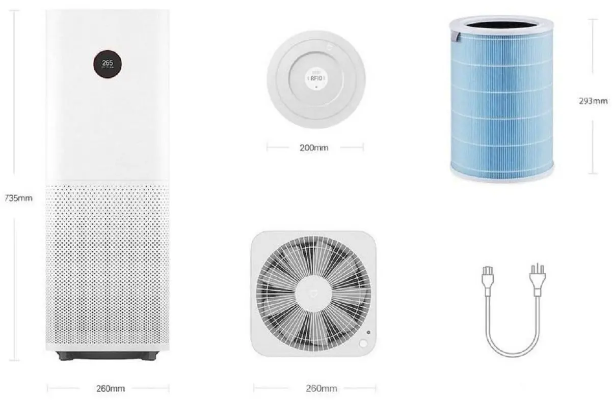 Очиститель воздуха Xiaomi Air Purifier Pro (White) - 3