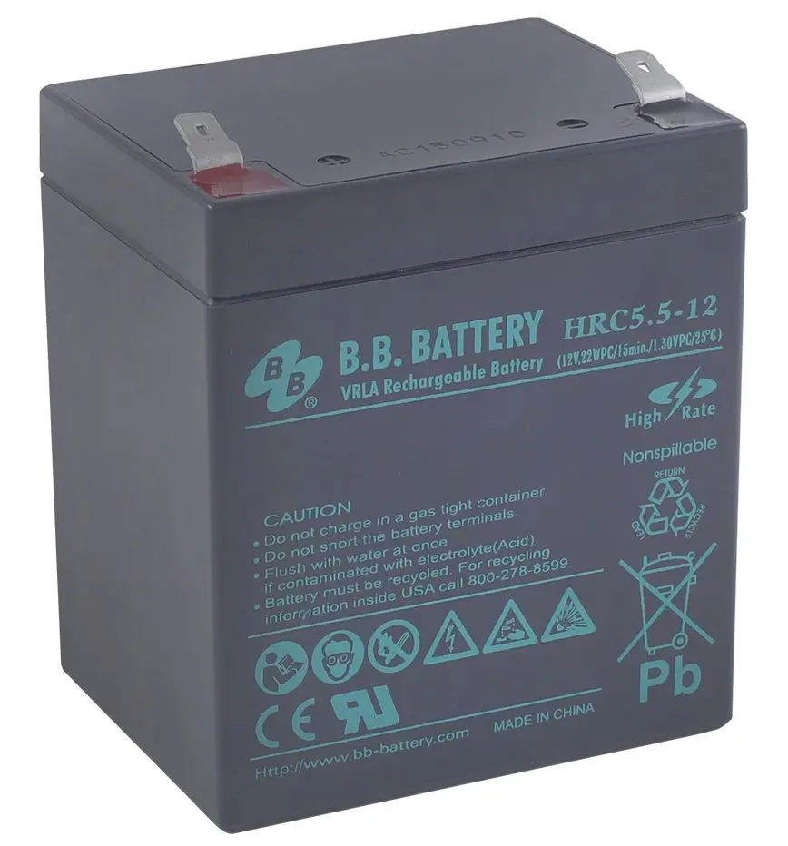 Acumulator pentru UPS B.B. Battery HRC5.5-12 12V/5.5AH