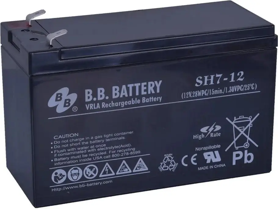 Acumulator pentru UPS B.B. Battery SH7-12 12V/7AH (Black)