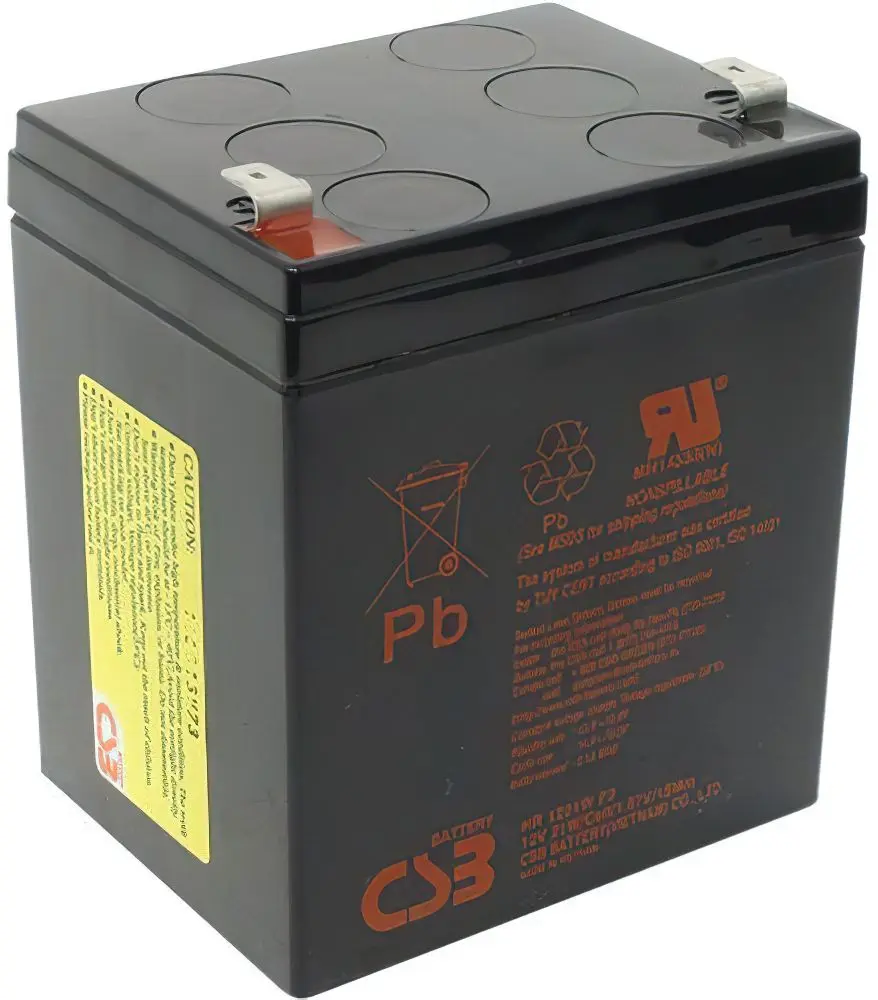 Аккумулятор для ИБП CSB HR 1221W F2 12V/ 5AH (Black)