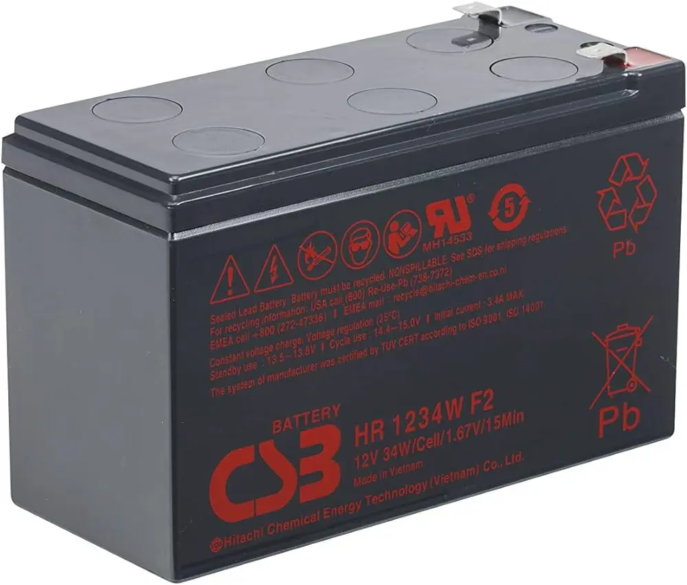 Acumulator pentru UPS CSB HRL 1234WF2 12V/9AH (Black) - 2