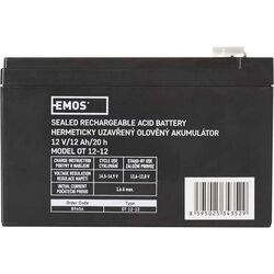 Acumulator pentru UPS Emos B9656 12V 12Ah (Black) Thumb