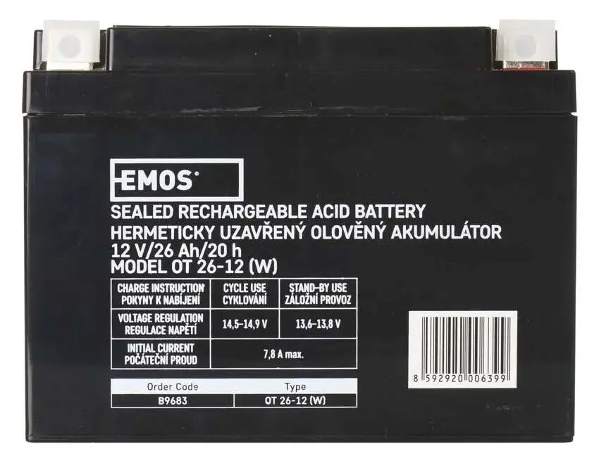 Acumulator pentru UPS Emos B9683 12V 26Ah