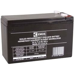 Аккумулятор для ИБП Emos Faston B9674 12V 7.2Ah (Black)