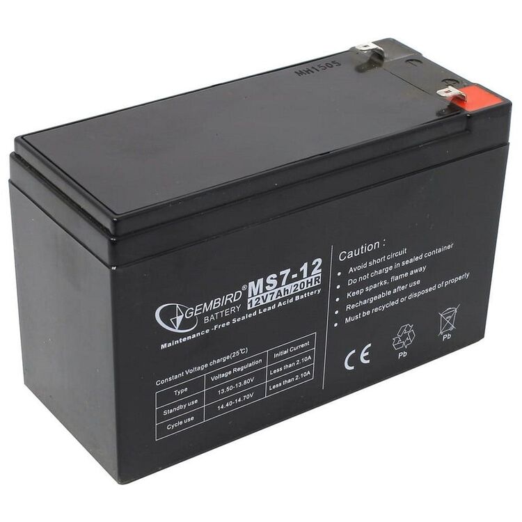 Аккумулятор для Gembird GMB BAT-12V7.5AH (Black)