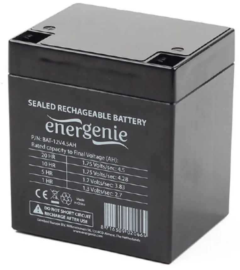 Acumulator penrtu UPS Gembird Energenie BAT-12V4.5AH (Black)