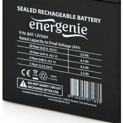 Acumulator penrtu UPS Gembird GMB BAT-12V5AH (Black) Thumb