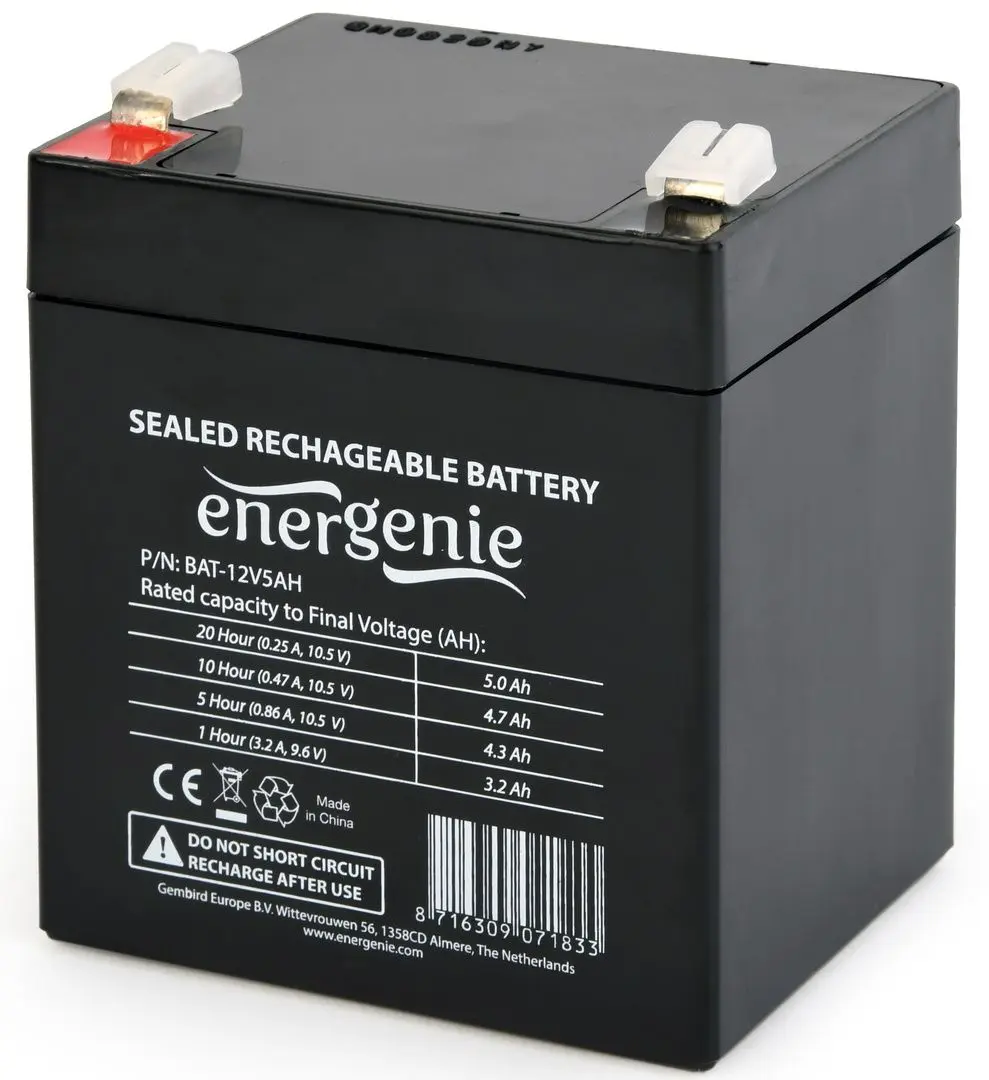Acumulator penrtu UPS Gembird GMB BAT-12V5AH (Black)