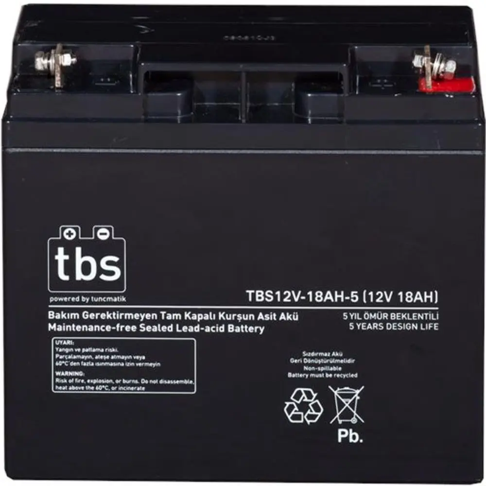 Аккумулятор для ИБП Tuncmatik TBS12V-18AH-5