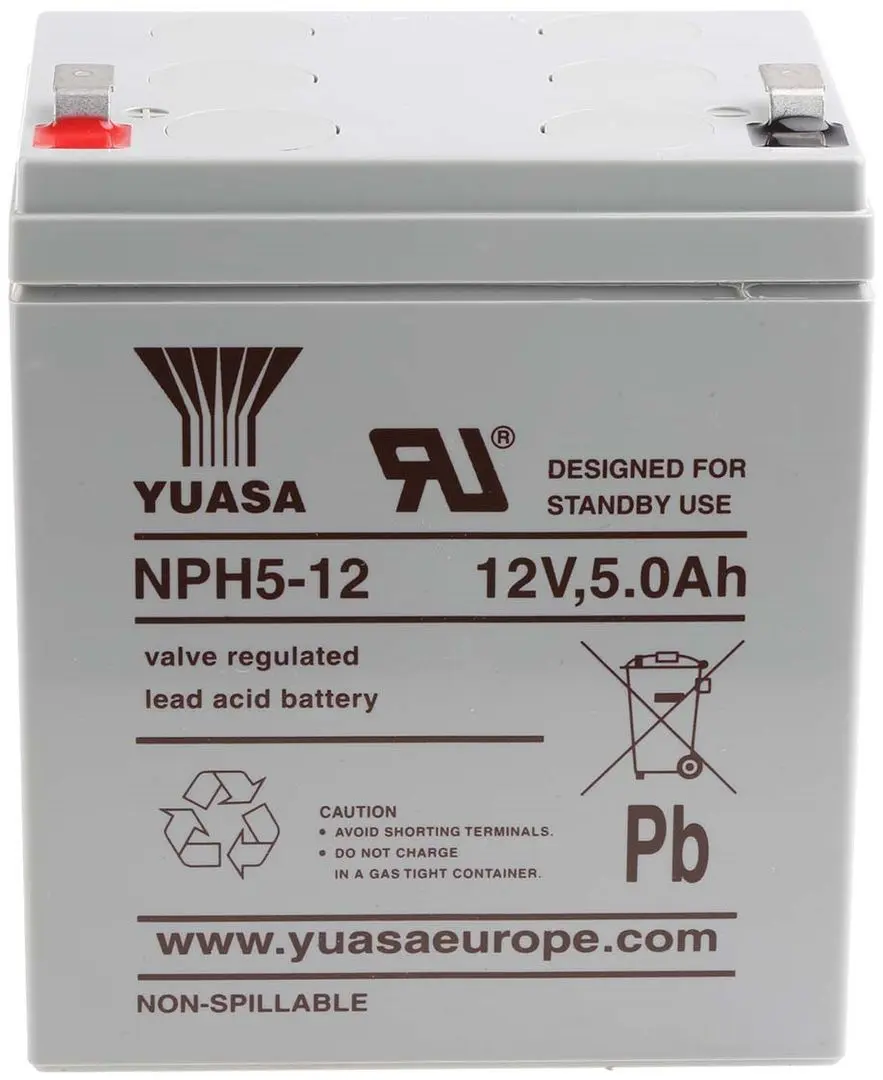 Аккумулятор для ИБП Yuasa NPH5-12-TW 12V 5Ah (Grey)