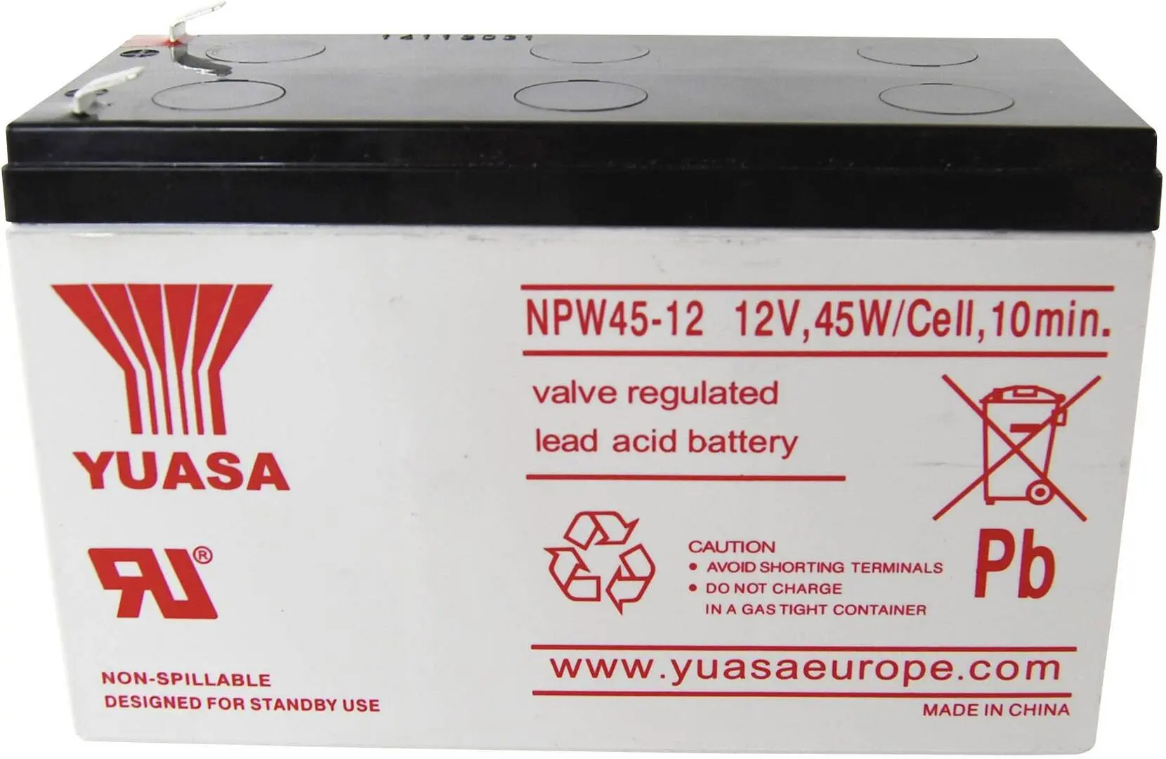 Аккумулятор для ИБП Yuasa SW280 12V/9AH (Black/White)