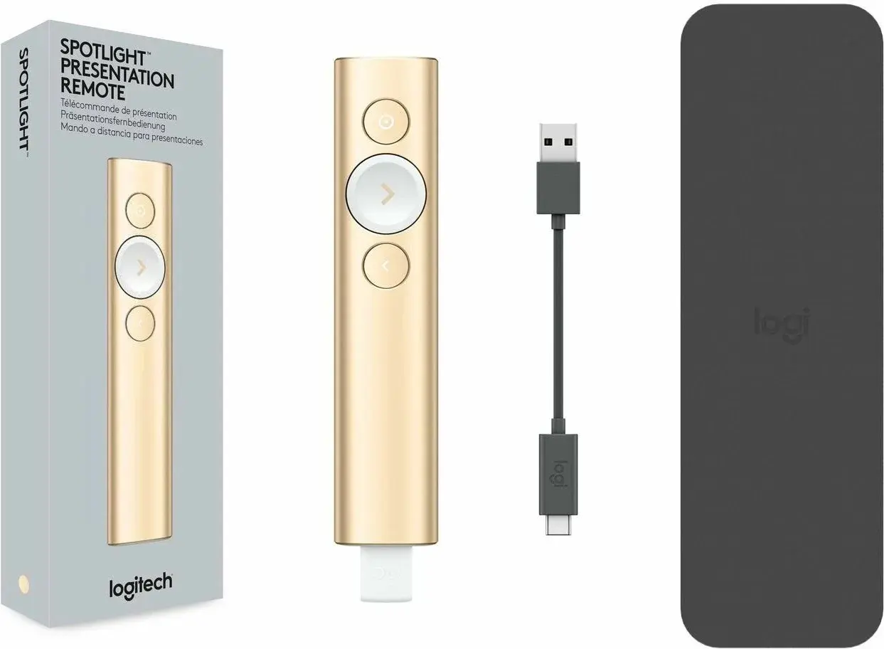 Презентер Logitech Spotlight (Gold)