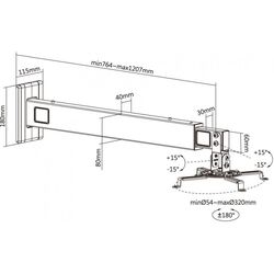 Suport pentru proiector Reflecta Vesta 120S (White) Thumb