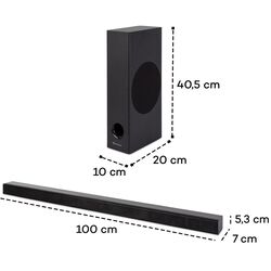 Акустическая система Auna Areal Bar 750 2.1 (Black) Thumb