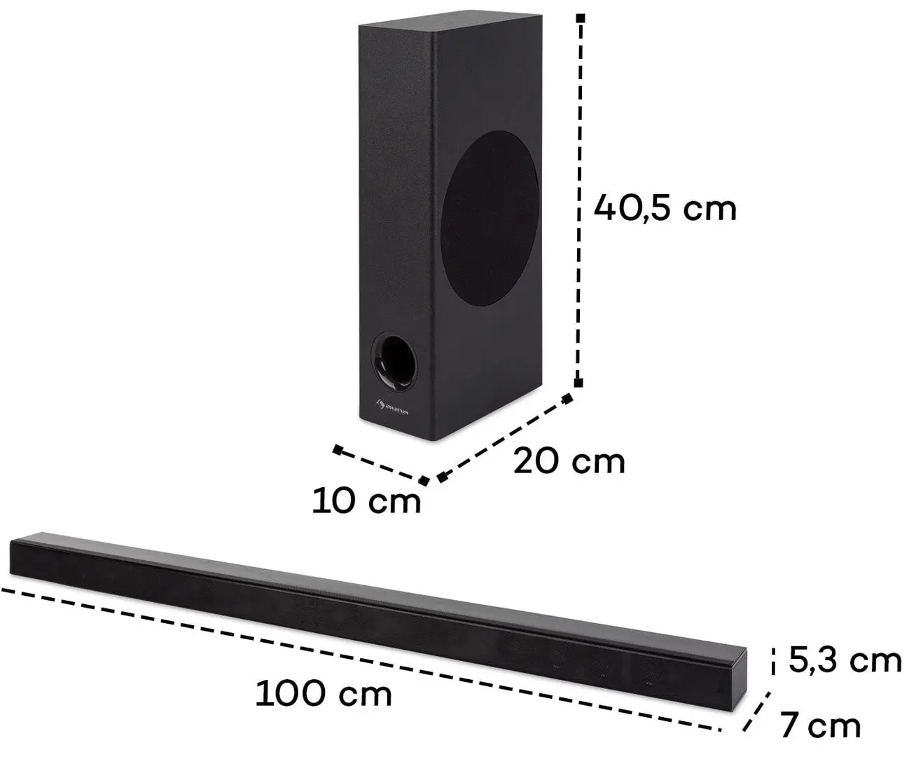 Акустическая система Auna Areal Bar 750 2.1 (Black) - 3