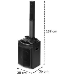 Sistem acustic Auna Clubmaster Tube Party (Black) Thumb