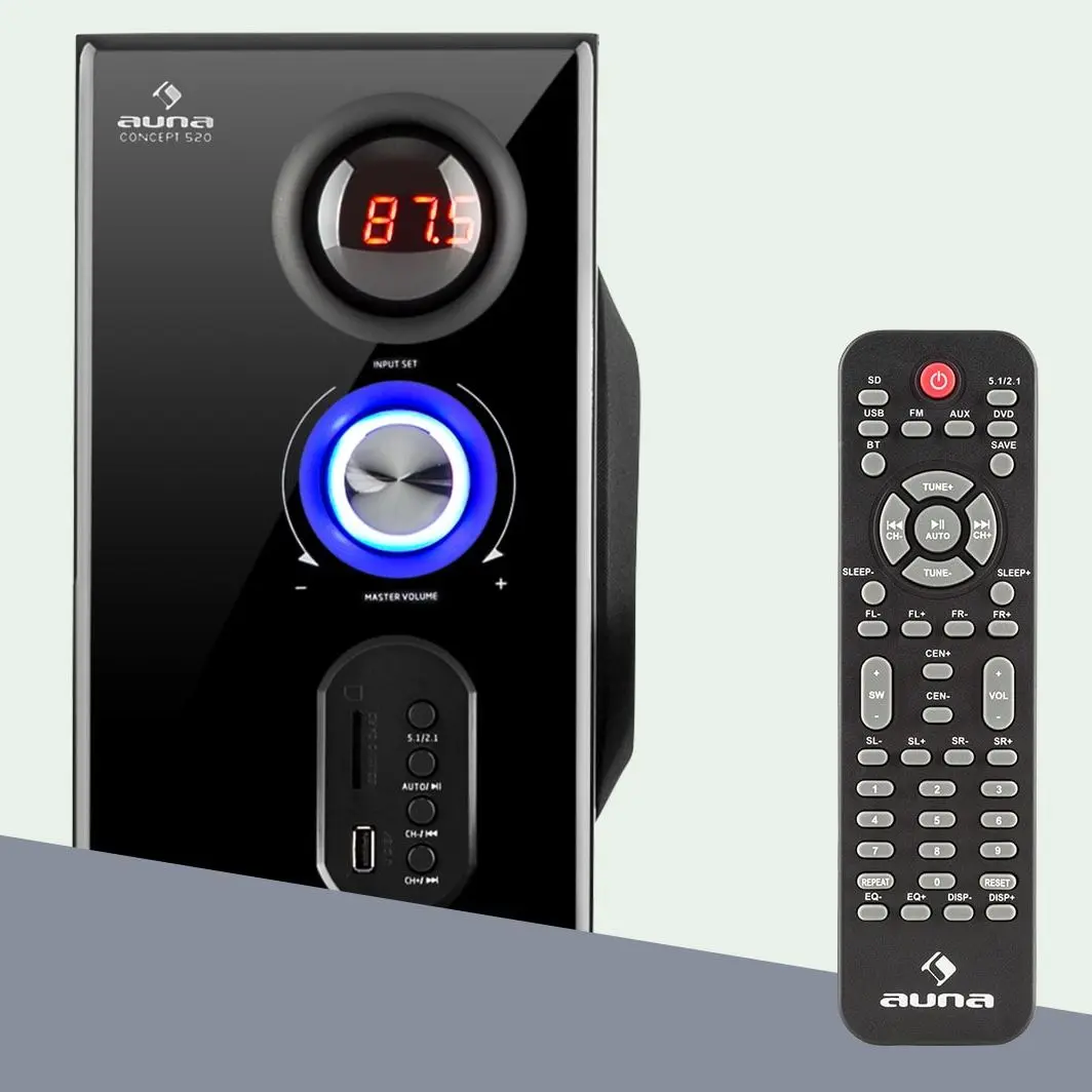 Sistem acustic Auna Concept 520 (Black) - 2