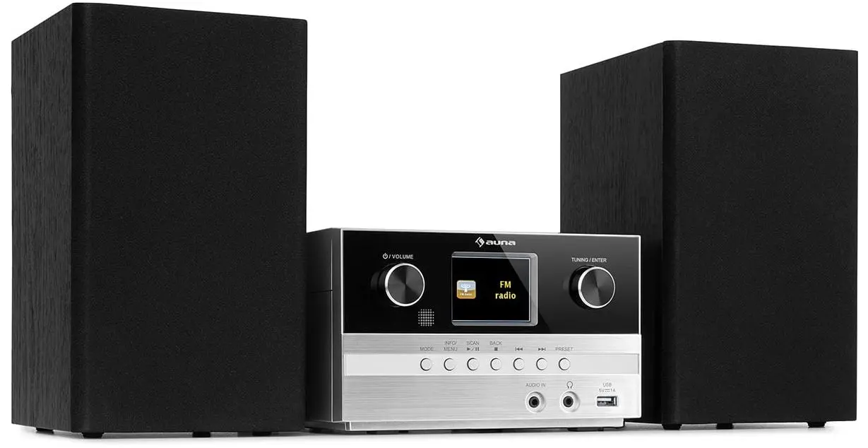 Акустическая система Auna Connect System S (Black/Silver)