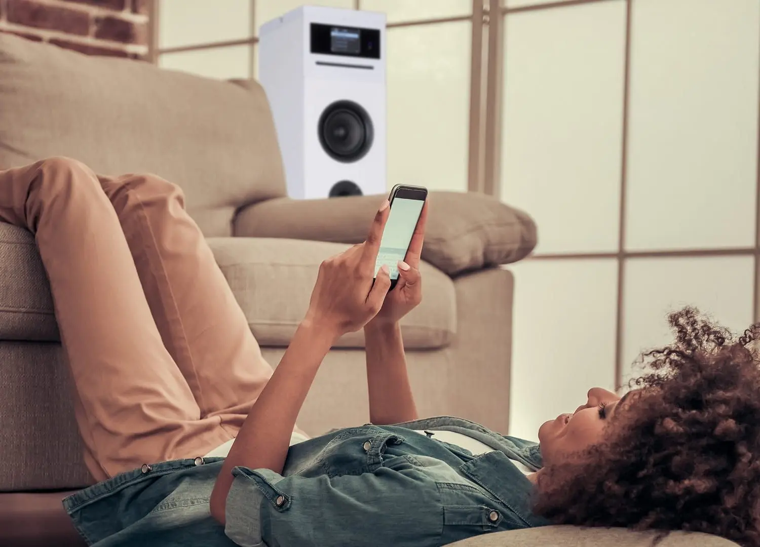 Акустическая система Auna Karaboom 100 Wifi (White) - 2