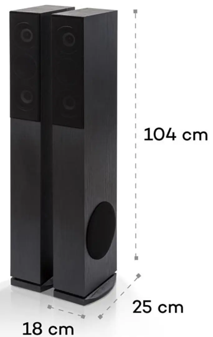 Sistem acustic Auna Line 4707 (Black) - 2