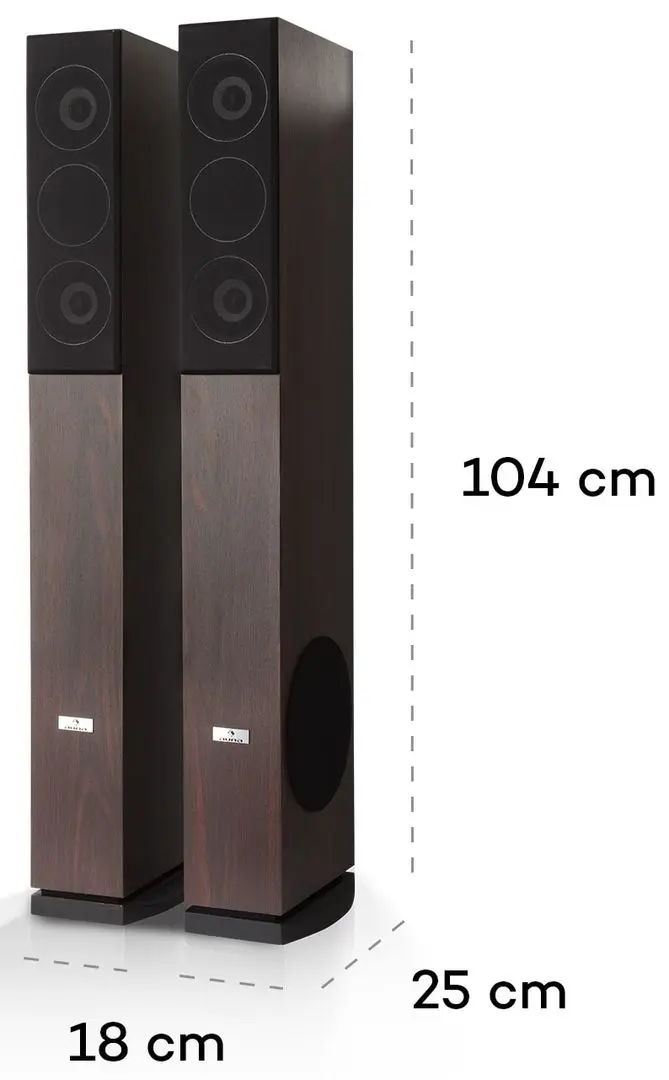 Sistem acustic Auna Line 4707 (Brown/Black) - 2
