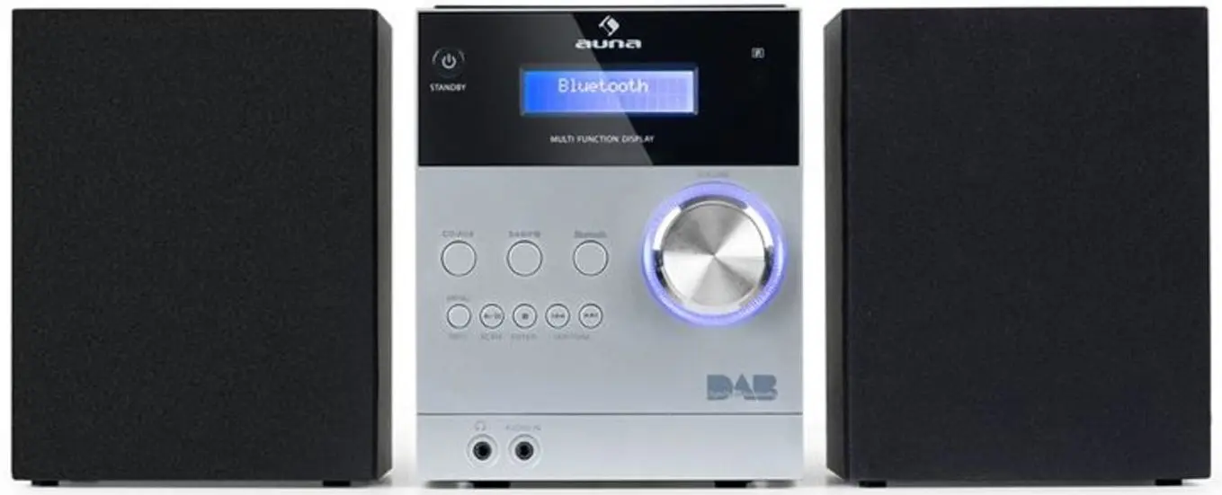 Sistem acustic Auna MC-20 DAB (Silver/Black) - 6