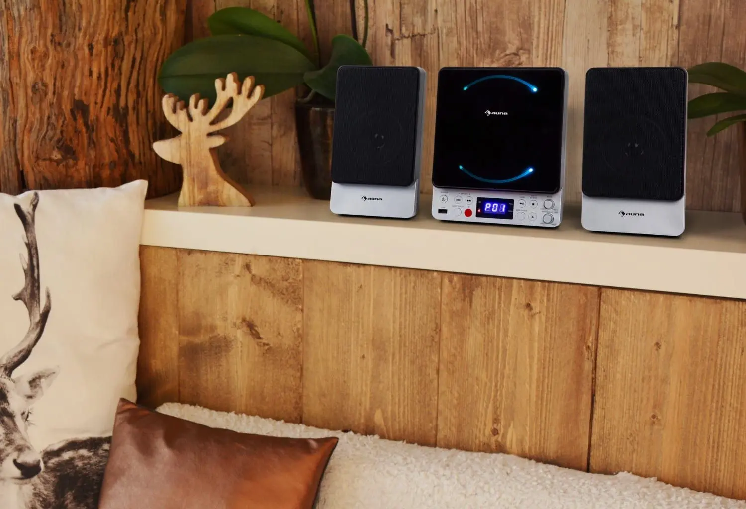 Акустическая система Auna Microstar (Silver/Black) - 8