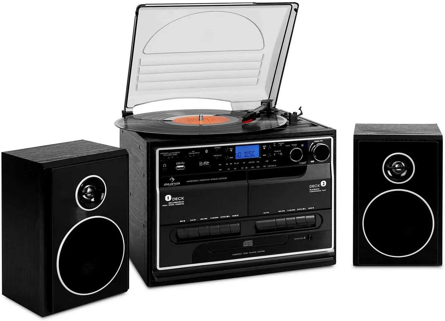 Акустическая система Auna Sistem Stereo 388-BT (Black) - 6