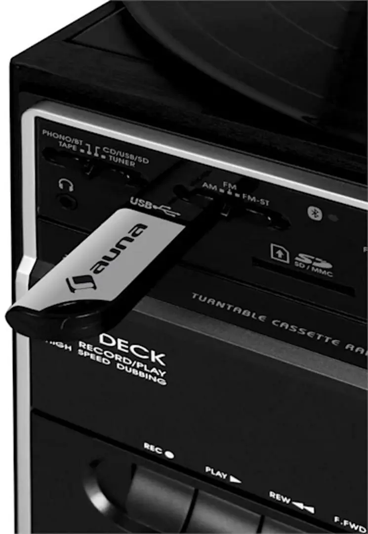 Акустическая система Auna Sistem Stereo 388-BT (Black) - 4