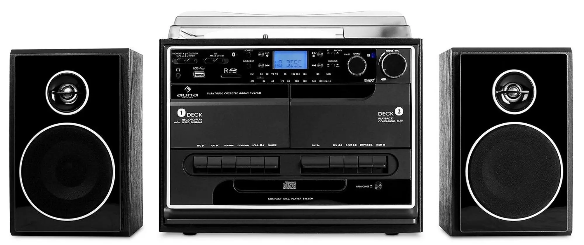 Акустическая система Auna Sistem Stereo 388-BT (Black)