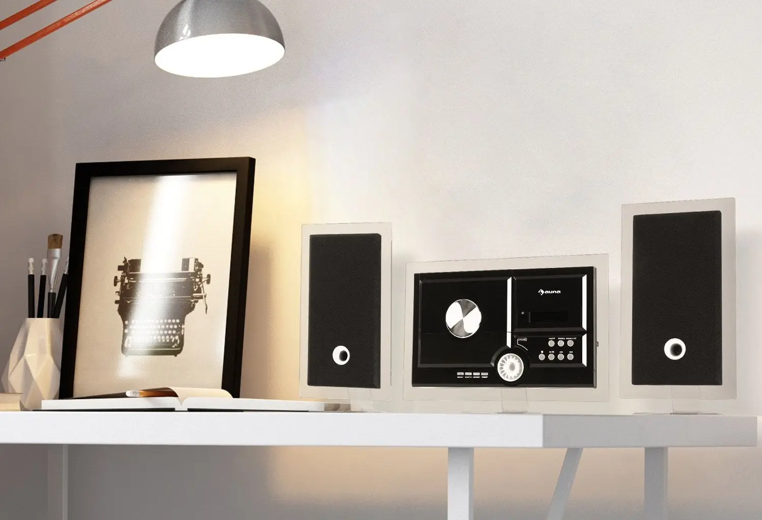 Акустическая система Auna Stereo Sonic DAB + (Black) - 2