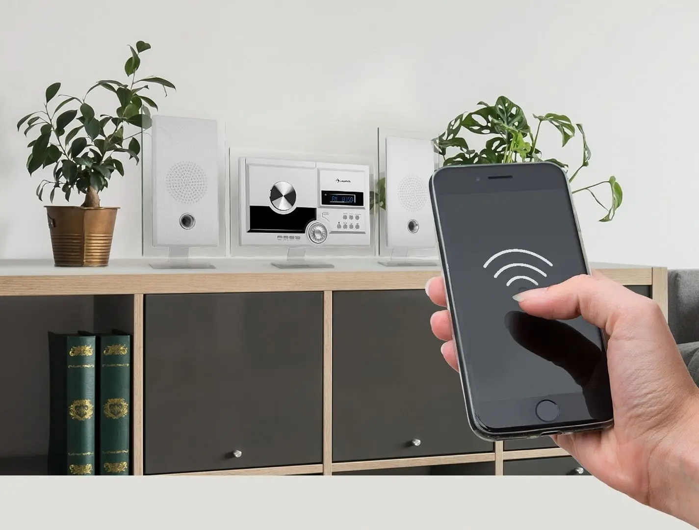 Акустическая система Auna Stereo Sonic DAB + (White) - 3