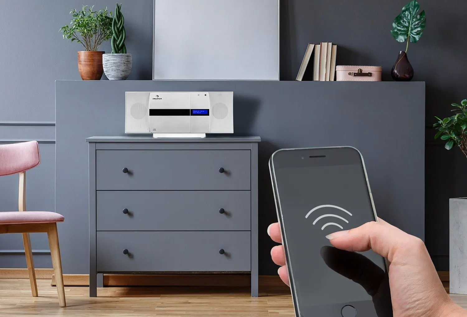 Акустическая система Auna V-20 DAB (Silver) - 6