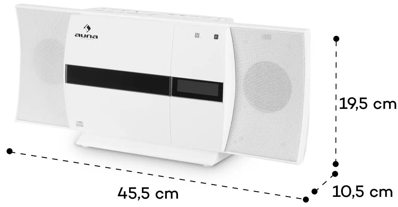Акустическая система Auna V-20 DAB (White) - 6