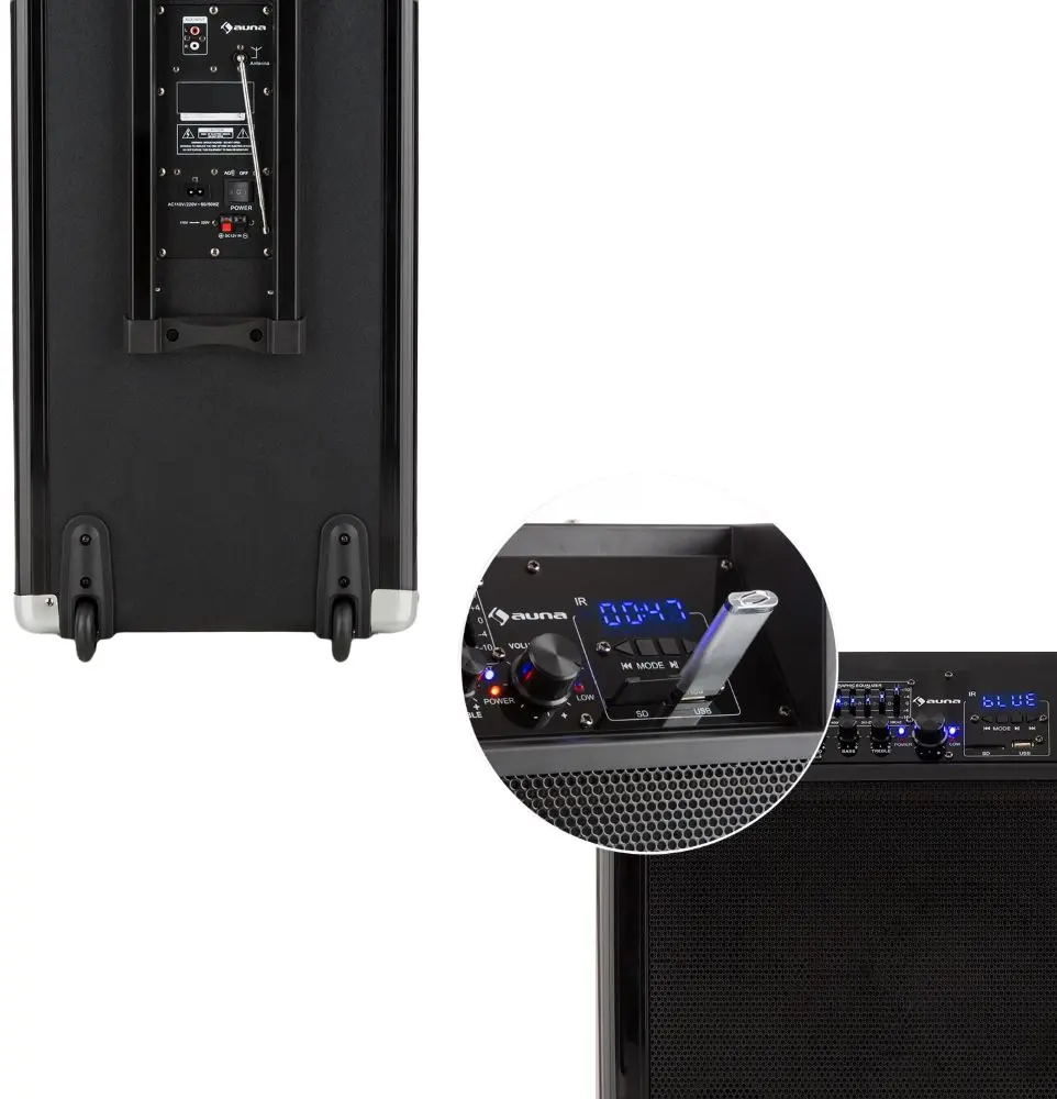 Портативная акустическая PA-система Auna Moving 120 (Black) - 7