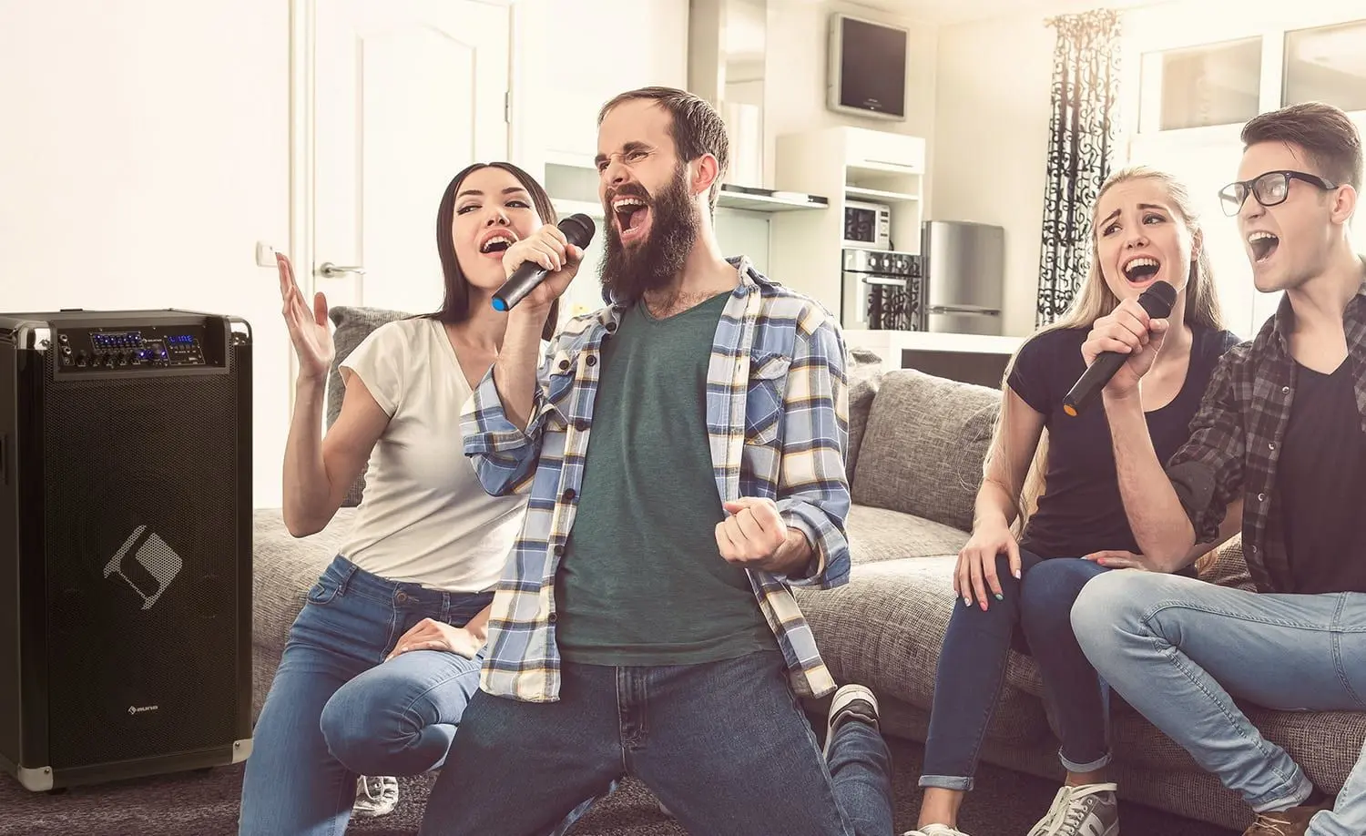 Портативная акустическая PA-система Auna Moving 120 (Black) - 2