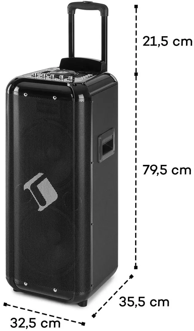 Портативная акустическая PA-система Auna Moving 2100 (Black) - 9