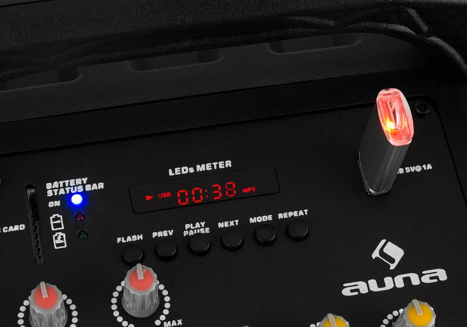 Портативная акустическая PA-система Auna Moving 80.1 LED (Black) - 3