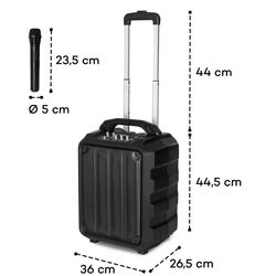 Портативная акустическая PA-система Auna Moving 80.1 LED (Black) Thumb