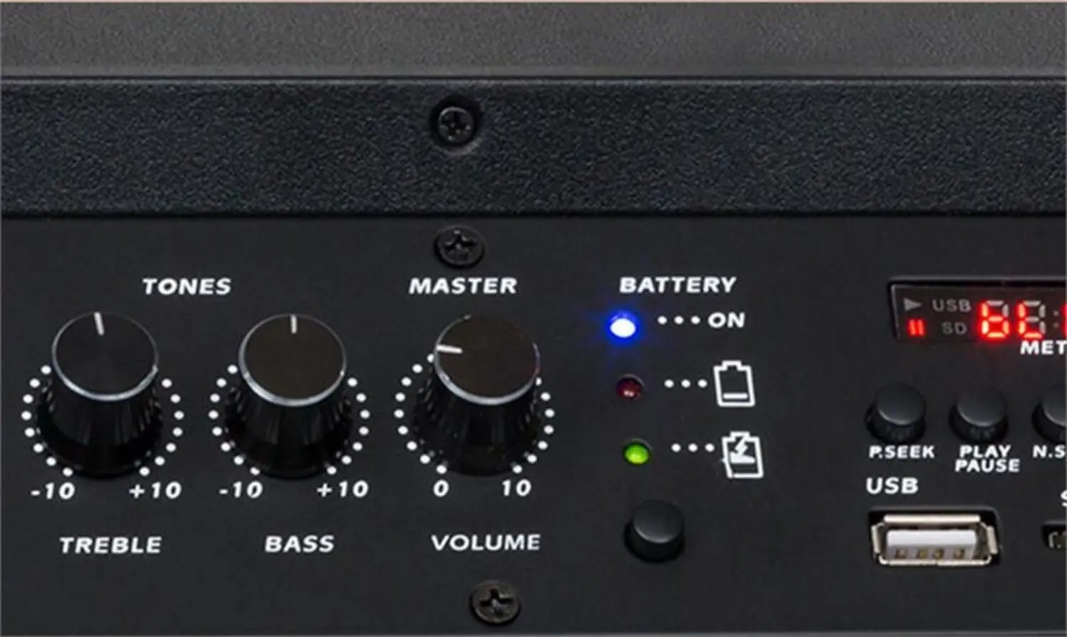 Sistem PA acustic portabil Auna Moving 80.2 LED (Black) - 6